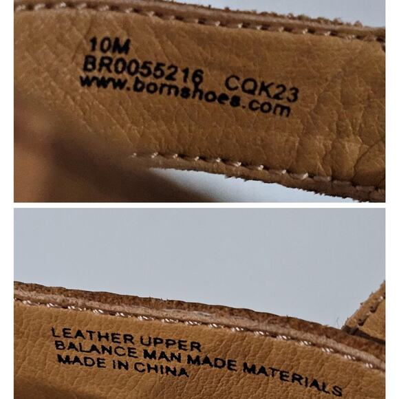 NEW Born Bernese Cage Sandal Womens 10 Brown Leather Cork Wedge Platform - Picture 13 of 14